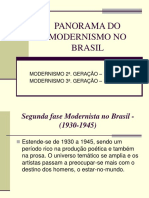 SLIDE 2 - Panorama Do Modernismo No Brasil