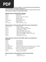 Autocad Commands