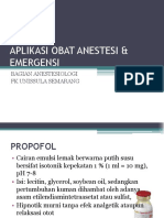 (LBM1) 2. Aplikasi Obat Anestesi - Emergency - Dr. Dian Ayu, SpAn