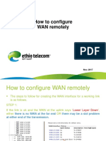 How to Configure WAN Remotely