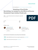 Finite Element Modeling of Hard Roller Burnishing