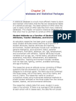 Relational Databases and Statistical Packages