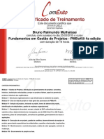 Certificado - ComExito - Fundamentos em Gestão de Projetos - PMBoK® 4a Edição.