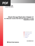 Hitachi Storage Replication Adapter 2.1: For Vmware® Vcenter Site Recovery Manager™ 5.1/5.5 Deployment Guide