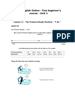 Lesson 11 - The Present Simple Positive