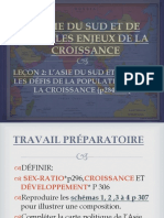 L'ASIE DU SUD  ET DE L'EST LES DEFIS DE LA POPULATION ET DE LA CROISSANCE