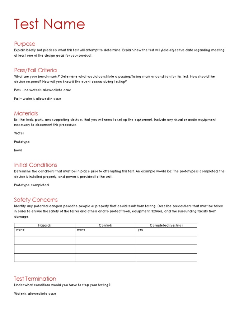 Water Test | PDF | Science & Mathematics | Technology & Engineering