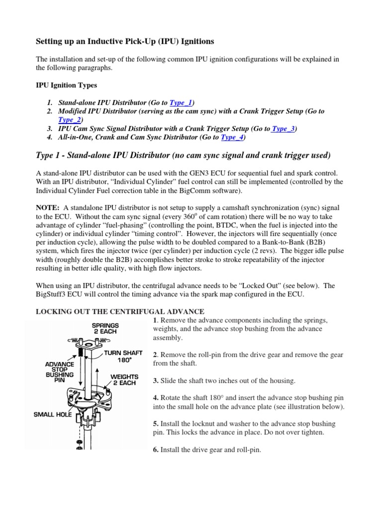 MSD Rotor Phasing and Trigger Setup | PDF | Distributor | Ignition System