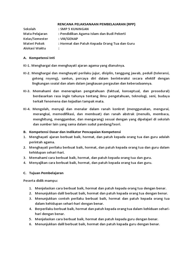 Contoh Soal Essay Hormat Kepada Orang Tua Dan Guru Dikdasmen