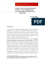 Municipalização Da Saúde em Santa Cruz Do Sul - RS: O Desafio Da Articulação Entre O Público E O Privado