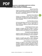 Mapeamento Dos Povos e Comunidades Tradicionais de Minas Gerais