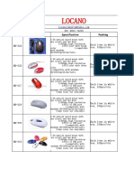 Locano: Model Picture Specification Packing