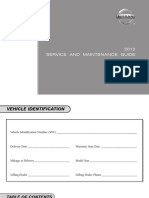 2012 Nissan Service Maintenance Guide PDF