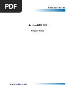 Active-HDL 8.3 Release Notes