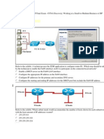 DsmbISP Final Exam - CCNA Dicovery Working at A Small-To-Medium Business or ISP (Version 4.1)