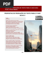 Proposta de Redação - CACD Fase 2