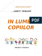 In Lumea Copiilor Proiect