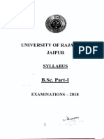 B.Sc  part-I-2018 syllabus rajasthan University