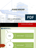 Speaking Workshop - Ppt Mg. Diaz