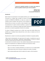 ARROYO MARIELA, La Performatividad de Los Procesos de Regulacion Normativa