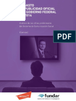 Publicidad Oficial Gobierno Federal 2014