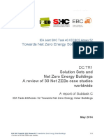 Solution Sets and Net Zero Energy Buildings: A Review of 30 Net ZEBs Case Studies Worldwide