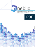 Neblio: Next Generation Enterprise Blockchain Solutions
