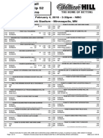 William Hill Sports Book Super Bowl LII Prop Bets