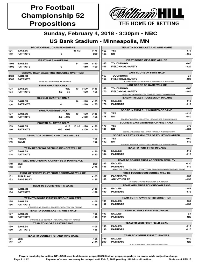 Super bowl prop bets 2020 live