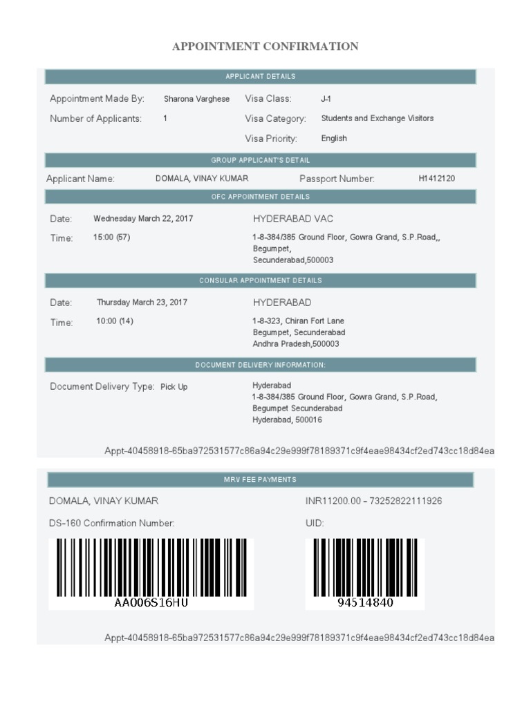 Interview Confirmation | PDF | Travel Visa | Usb Flash Drive