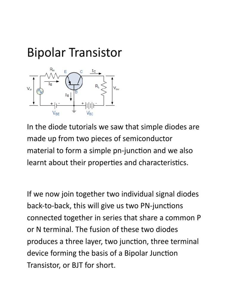 Understanding the Fundamentals of Bipolar Transistor Operation and its Basic Configurations