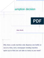 Un1105 Lec 5 - The Consumption Decision