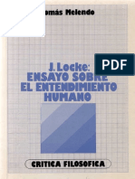 Melendo Tomas - Compendio Ensayo Sobre El Entendimiento Humano de John Locke