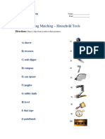 Beginning Matching - Household Tools PDF