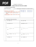 Matematik Tingkatan 2 Bab 3: Ungkapan Algebra II