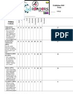 Science Fair Judges Evaluation Sheet