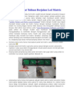 Cara Membuat Tulisan Berjalan Led Matrix