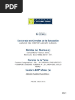Cuadro Comparativo Comportamiento Humano a Lo Largo Del Ciclo Vital