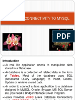 Database Connectivity To Mysql