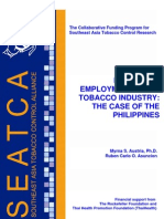 Measuring Employment in The Tobacco Industry: The Case of The Philippines