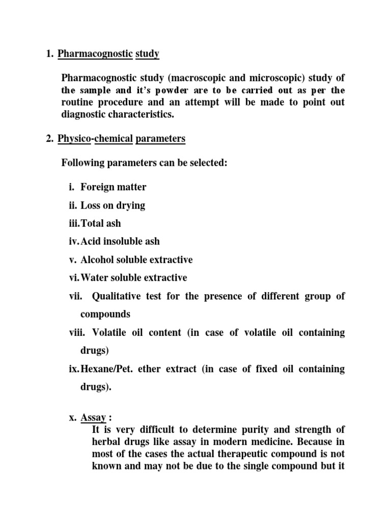 Project Report | PDF | Pharmacognosy | Solubility