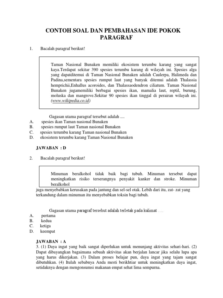 Ide Pokok Paragraf