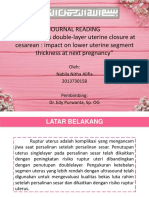 Single Versus Double Layer Uterine Closure