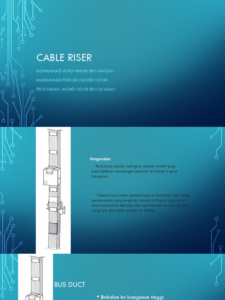 Sistem Pemasangan Cable Riser | PDF