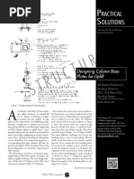 HSS Base Plate Design for Compression | PDF | Bending | Column