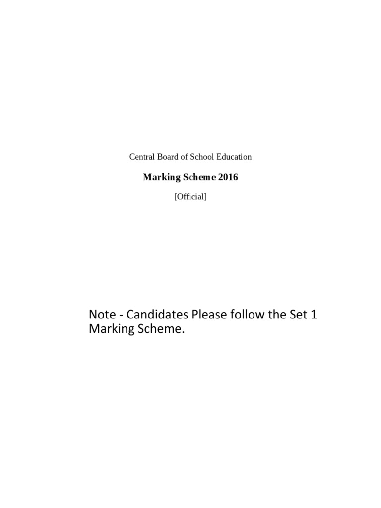 CBSE Marking Scheme 2016 for Physics | PDF | Electromagnetic Radiation ...