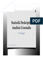 Statistik Deskriptif Analisis Crosstabs