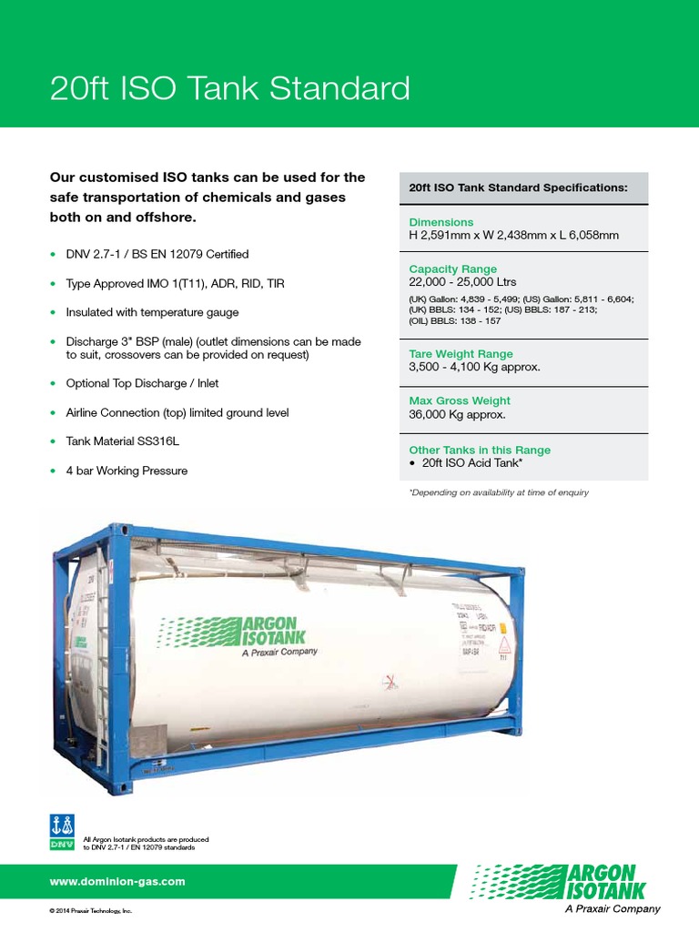 20ft ISO Tank StandardLOW PDF | PDF