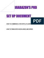 Tara Brabazon PHD Setup Document