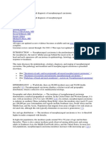 Nasopharyngeal carcinoma epidemiology, etiology and diagnosis